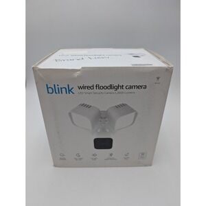 Blink Outdoor Floodlight Wired 1080p Security Camera with Motion Detection White